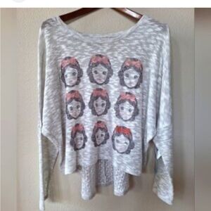 Disney Snow White Sweater Pullover Grey